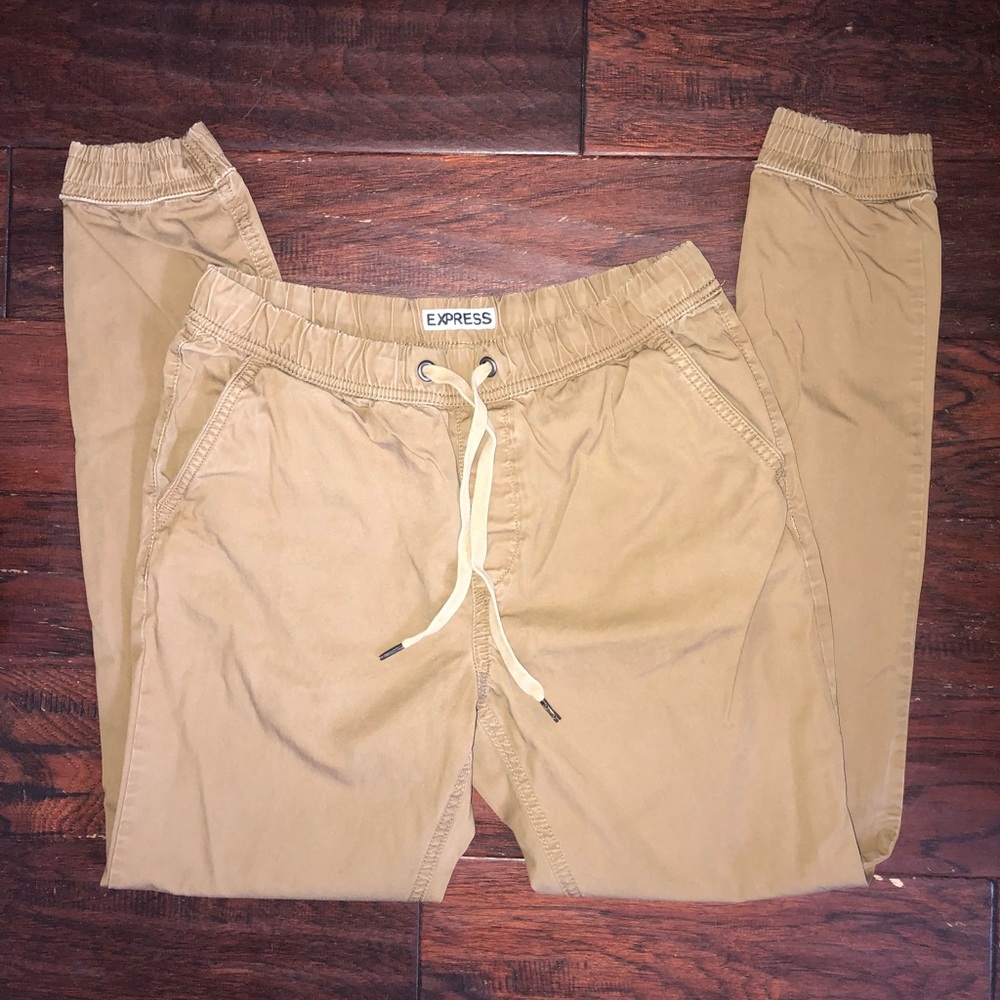 Express khaki joggers